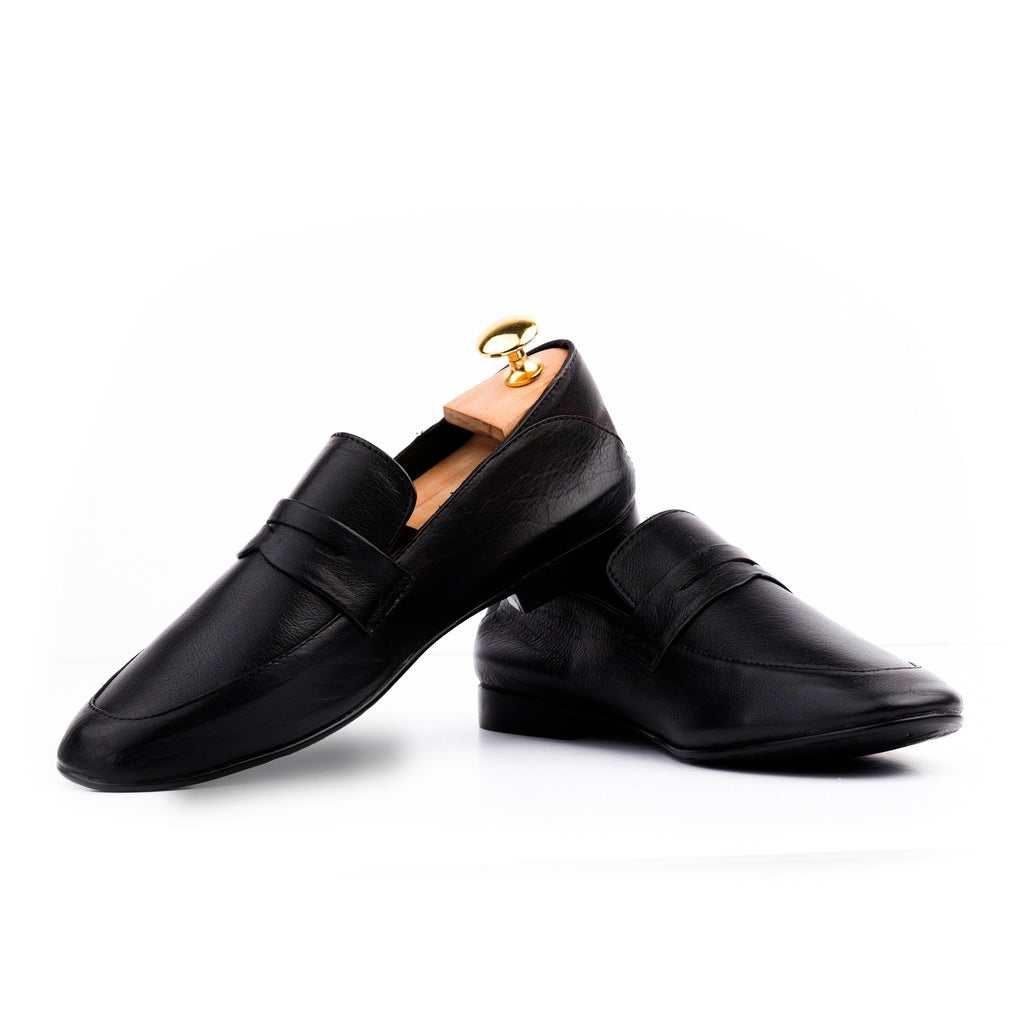 Full Grain Comfort Loafers - Black