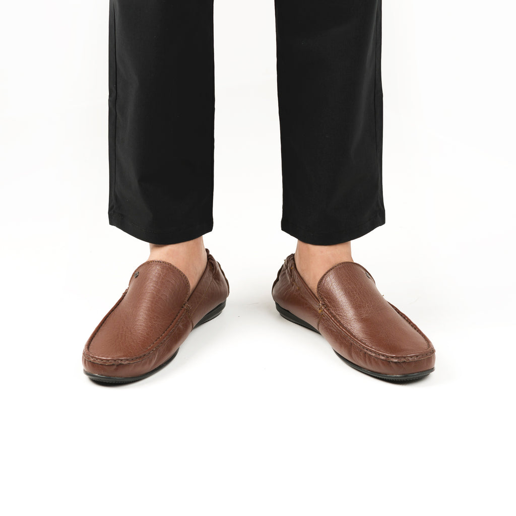 Comfortable Adaptive Moccasins - Brown