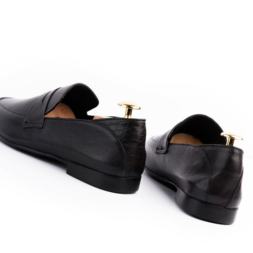 Full Grain Comfort Loafers - Black