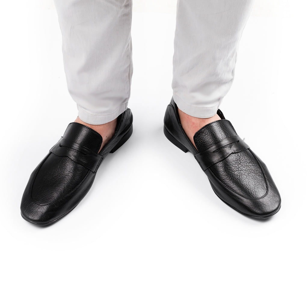 Full Grain Comfort Loafers - Black