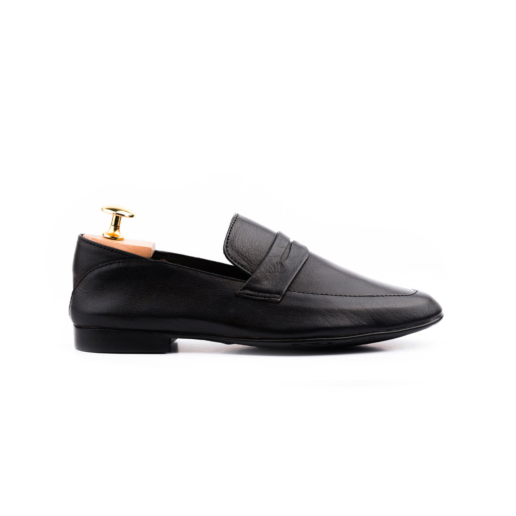 Full Grain Comfort Loafers - Black