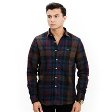 Load image into Gallery viewer, Bold Blue/Brown Casual Shirt