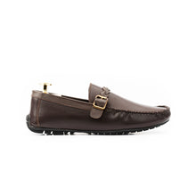 Load image into Gallery viewer, Saffiano Moccasins - Brown