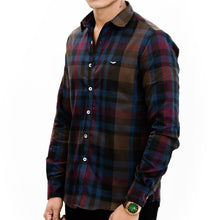 Load image into Gallery viewer, Bold Blue/Brown Casual Shirt