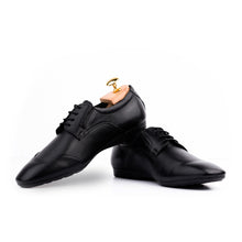 Load image into Gallery viewer, Open-Laced Derbies - Black