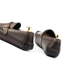 Load image into Gallery viewer, Saffiano Moccasins - Brown