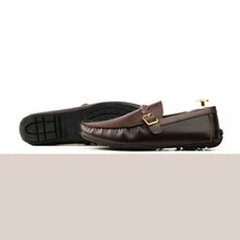 Load image into Gallery viewer, Saffiano Moccasins - Brown