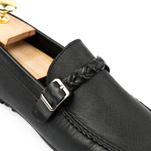 Load image into Gallery viewer, Saffiano Moccasins - Black