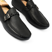 Load image into Gallery viewer, Saffiano Moccasins - Black