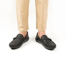 Load image into Gallery viewer, Saffiano Moccasins - Black