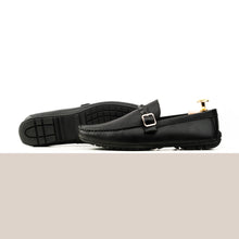 Load image into Gallery viewer, Saffiano Moccasins - Black