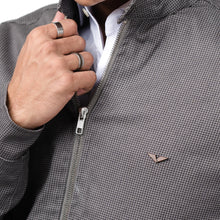 Load image into Gallery viewer, Cotton Checkered Jacket-Grey