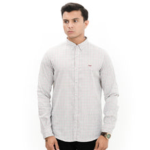 Load image into Gallery viewer, White & Green Checkered Casual Shirt