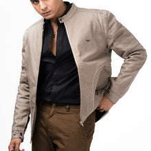 Load image into Gallery viewer, Cotton Checkered Jacket-Beige