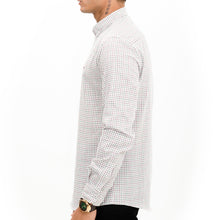 Load image into Gallery viewer, White & Green Checkered Casual Shirt