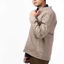 Load image into Gallery viewer, Cotton Checkered Jacket-Beige