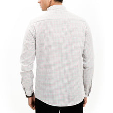 Load image into Gallery viewer, White & Green Checkered Casual Shirt