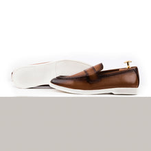 Load image into Gallery viewer, Modern Two-Toned Loafers - Tan