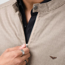 Load image into Gallery viewer, Cotton Checkered Jacket-Beige