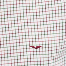 Load image into Gallery viewer, White & Green Checkered Casual Shirt
