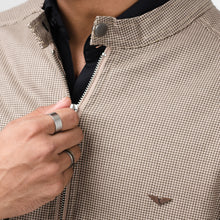 Load image into Gallery viewer, Cotton Checkered Jacket-Beige