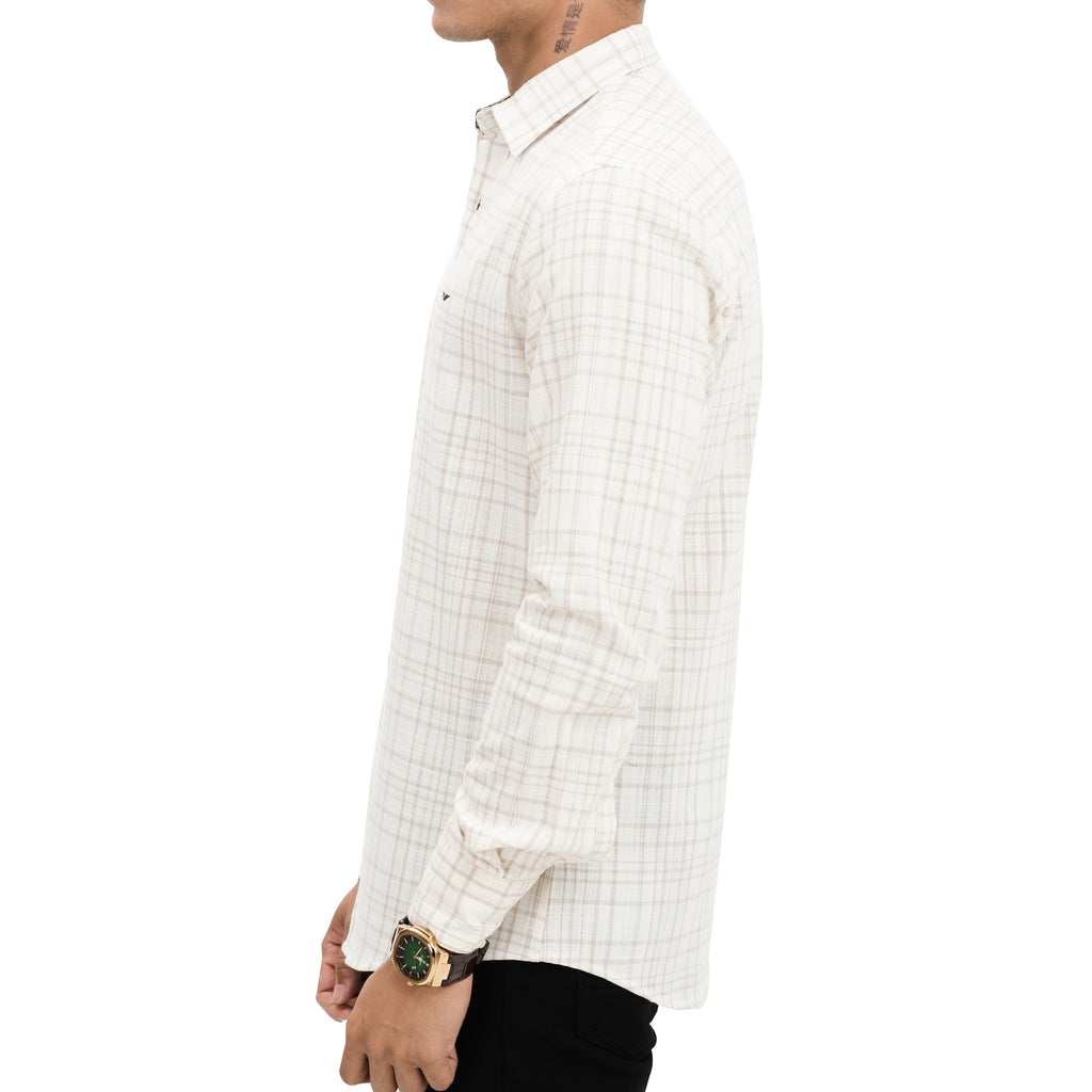 Smart Beige Casual Shirt