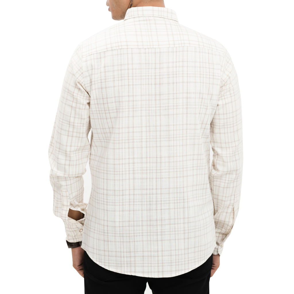 Smart Beige Casual Shirt