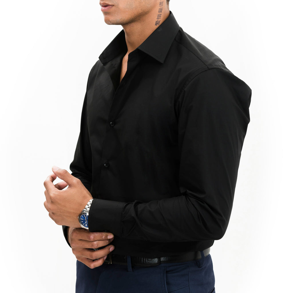 Black Classic Collar Shirt