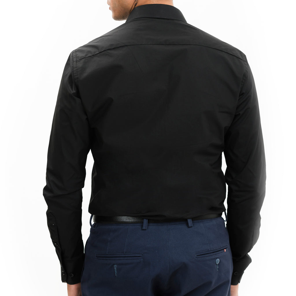 Black Classic Collar Shirt