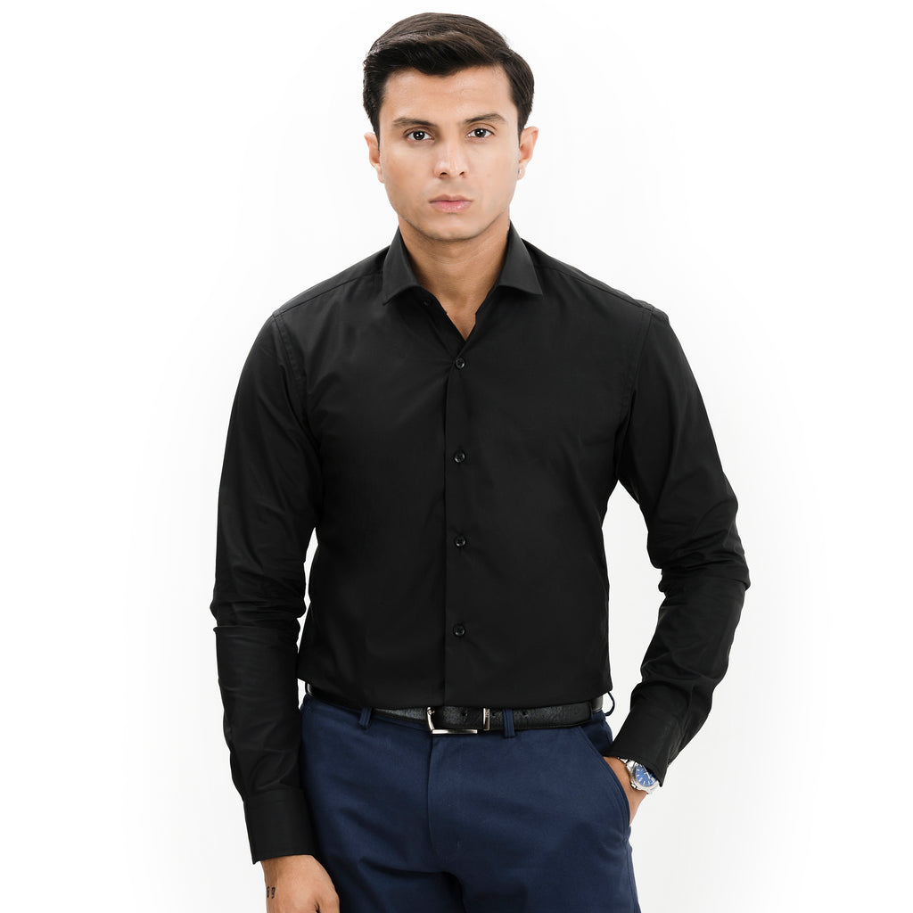 Back Cutaway Collar Shirt