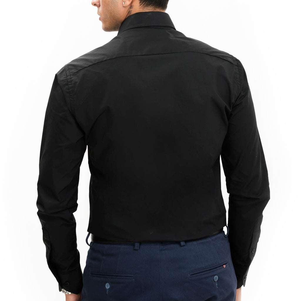 Back Cutaway Collar Shirt