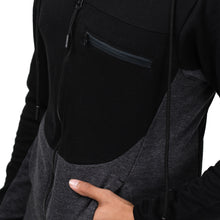 Load image into Gallery viewer, Black and Grey Fleece Hoodie