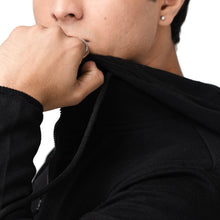 Load image into Gallery viewer, Black and White Fleece Hoodie