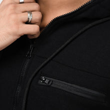 Load image into Gallery viewer, Black and White Fleece Hoodie