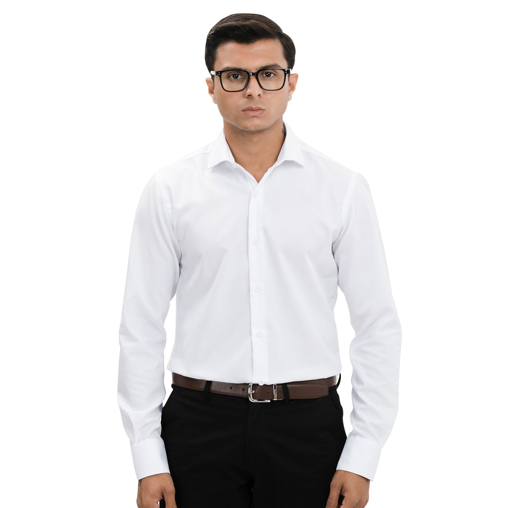 White Classic Collar Shirt
