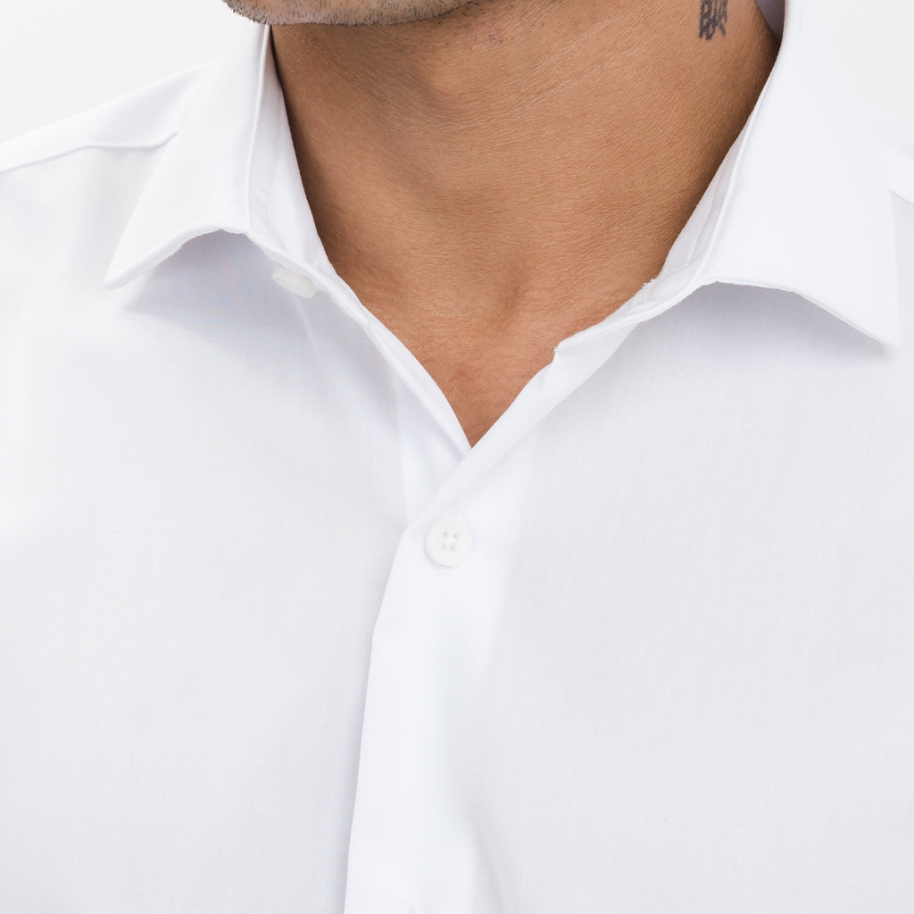 White Classic Collar Shirt