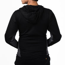 Load image into Gallery viewer, Black and Grey Fleece Hoodie