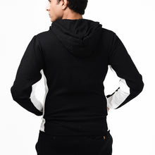 Load image into Gallery viewer, Black and White Fleece Hoodie