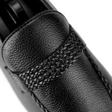 Load image into Gallery viewer, Braided Strapped Loafers-Black