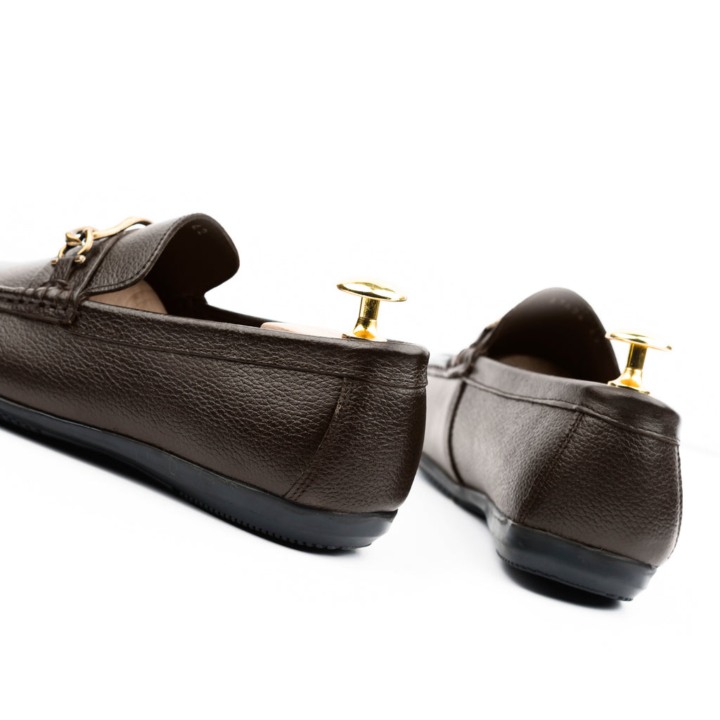 Regal Buckled Leather Moccasins - Brown