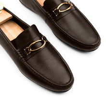 Load image into Gallery viewer, Regal Buckled Leather Moccasins - Brown
