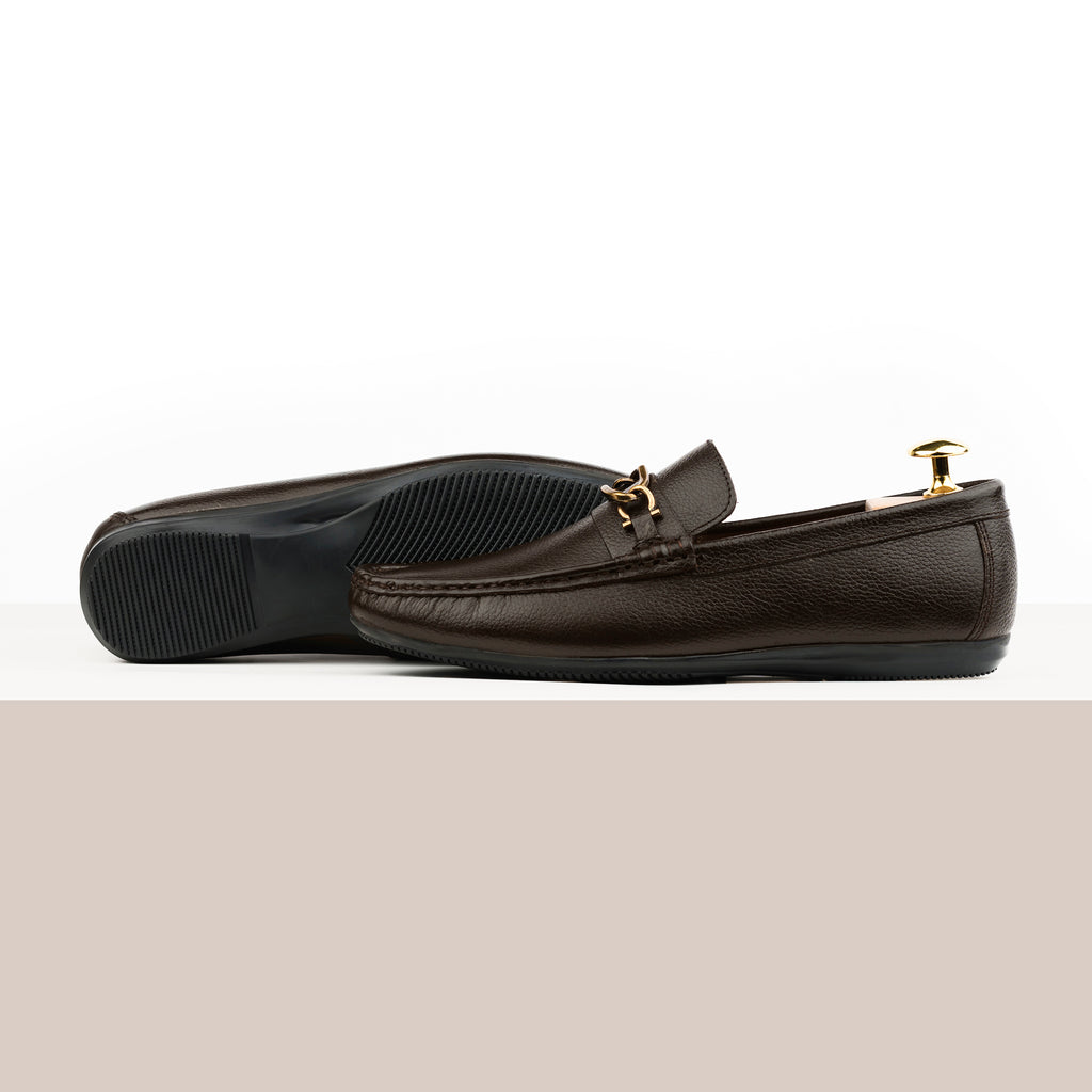 Regal Buckled Leather Moccasins - Brown