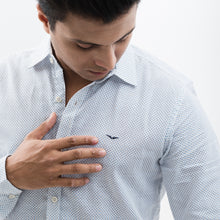 Load image into Gallery viewer, Classic Blue-Dotted Casual Shirt