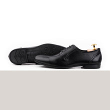 Load image into Gallery viewer, Traditional Wingtip Oxfords – Black