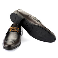Load image into Gallery viewer, FHS Brass Buckled Loafers-Brown