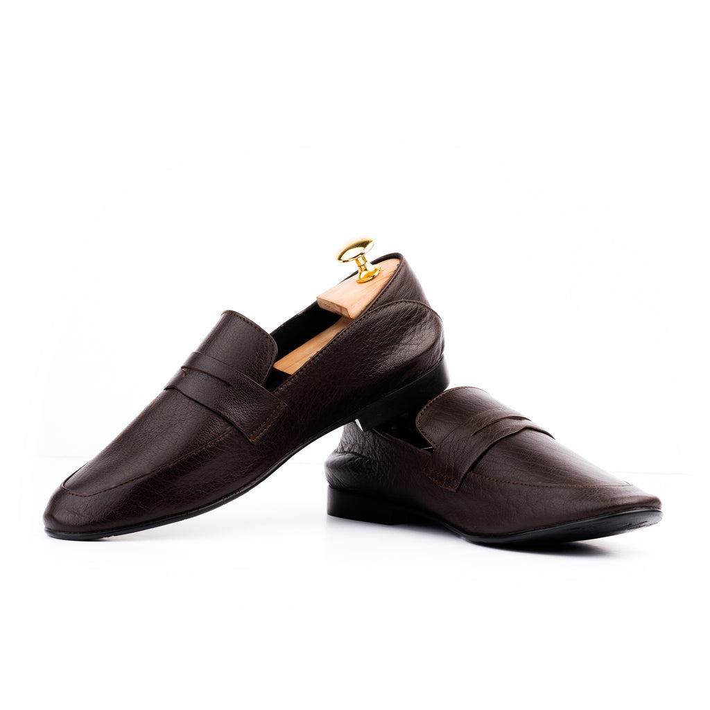 Full Grain Comfort Loafers - Brown