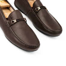 Load image into Gallery viewer, Rope Accent Luxe Moccasins - Brown