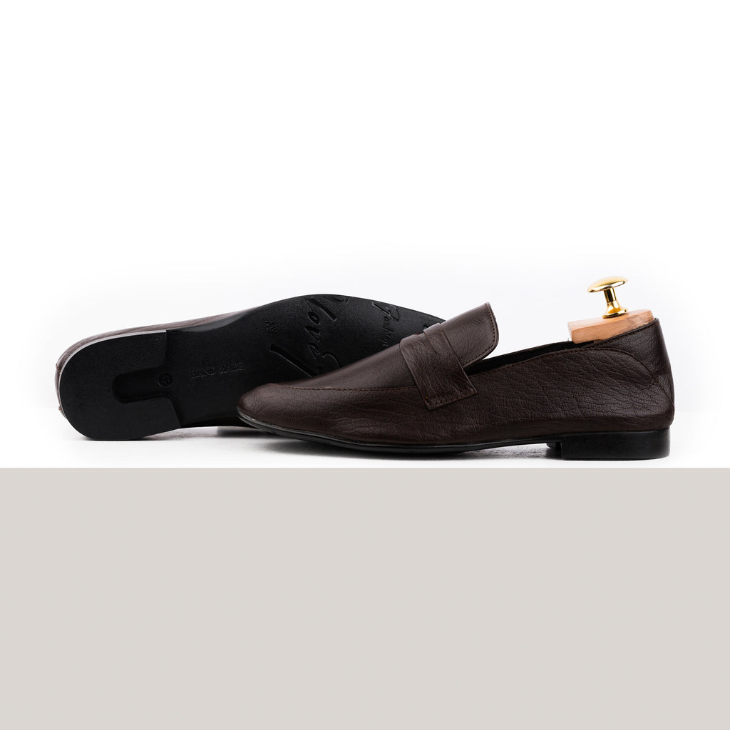 Full Grain Comfort Loafers - Brown