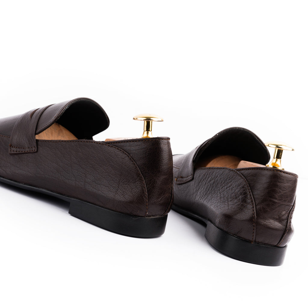 Full Grain Comfort Loafers - Brown