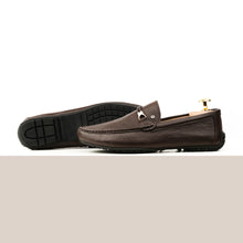 Load image into Gallery viewer, Rope Accent Luxe Moccasins - Brown